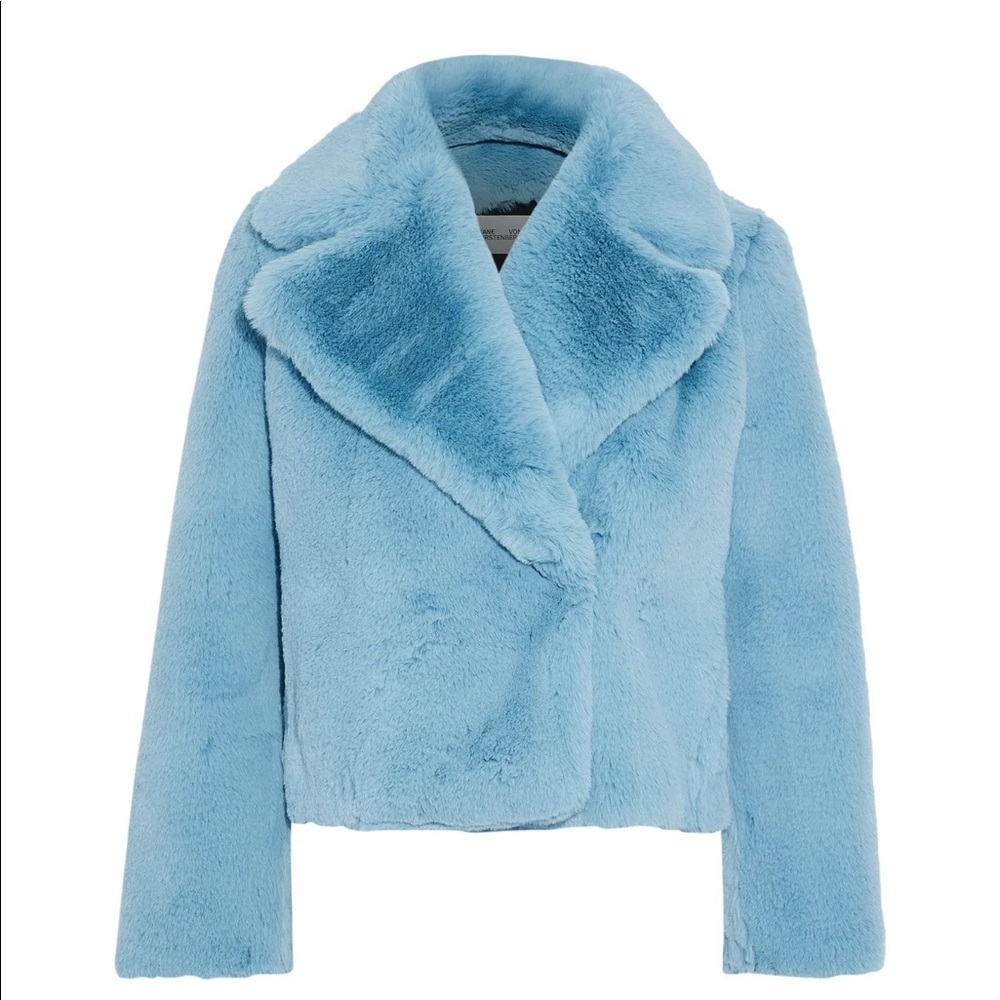 Brand new Diane Von Furstenberg faux fur coat